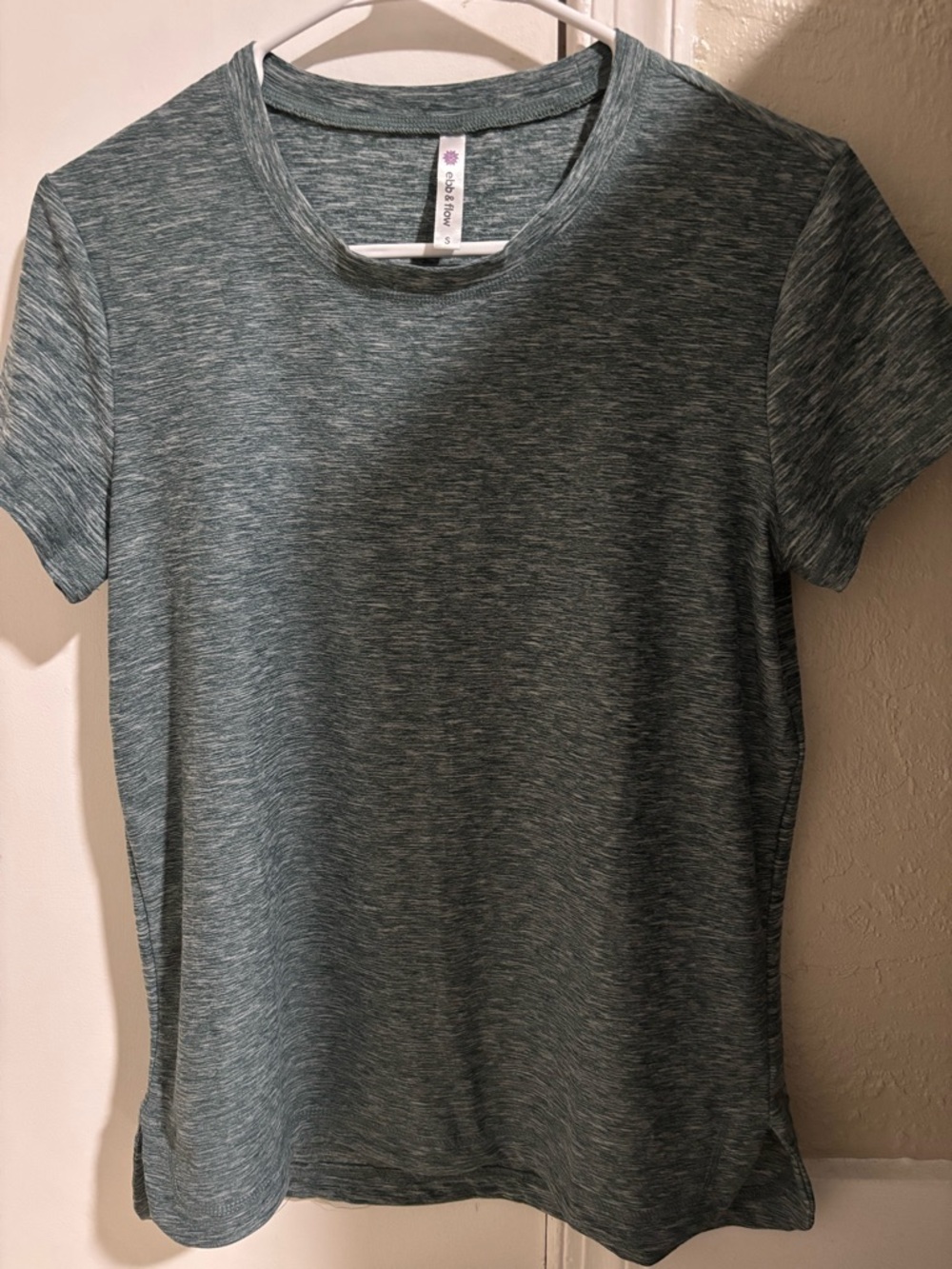 Ebb & Flow All-Day Heathered Crew Neck Tee